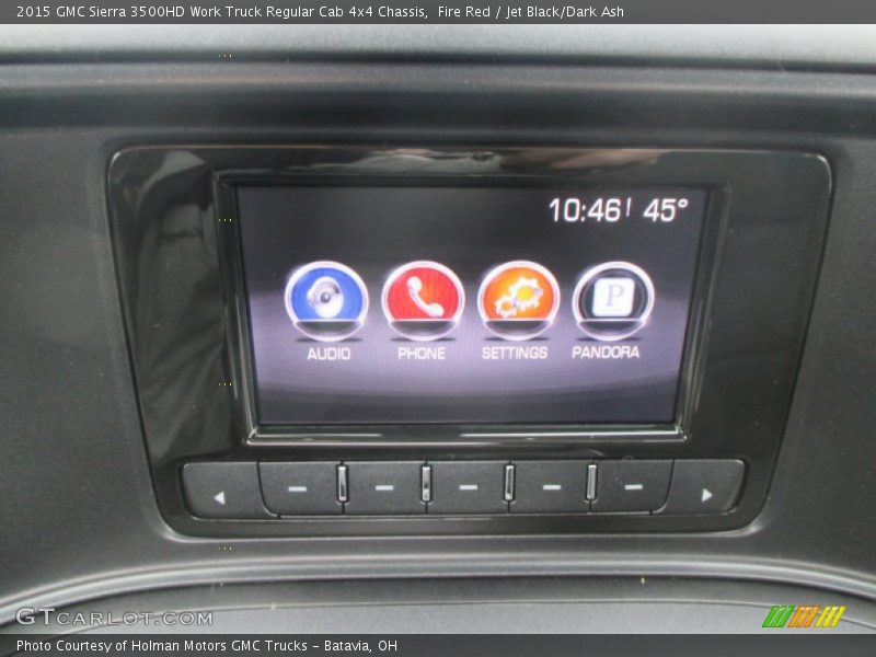 Fire Red / Jet Black/Dark Ash 2015 GMC Sierra 3500HD Work Truck Regular Cab 4x4 Chassis