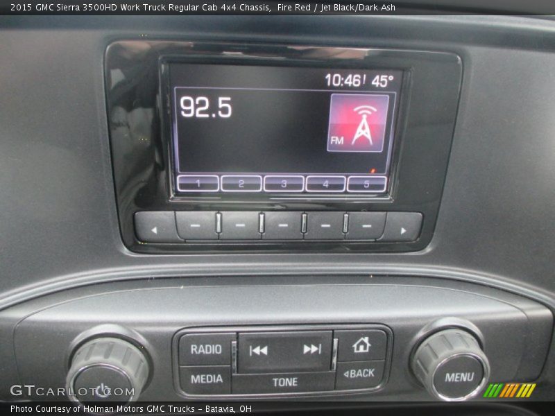 Fire Red / Jet Black/Dark Ash 2015 GMC Sierra 3500HD Work Truck Regular Cab 4x4 Chassis