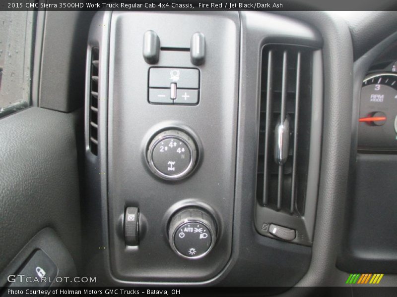 Fire Red / Jet Black/Dark Ash 2015 GMC Sierra 3500HD Work Truck Regular Cab 4x4 Chassis