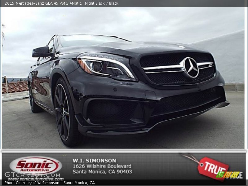 Night Black / Black 2015 Mercedes-Benz GLA 45 AMG 4Matic