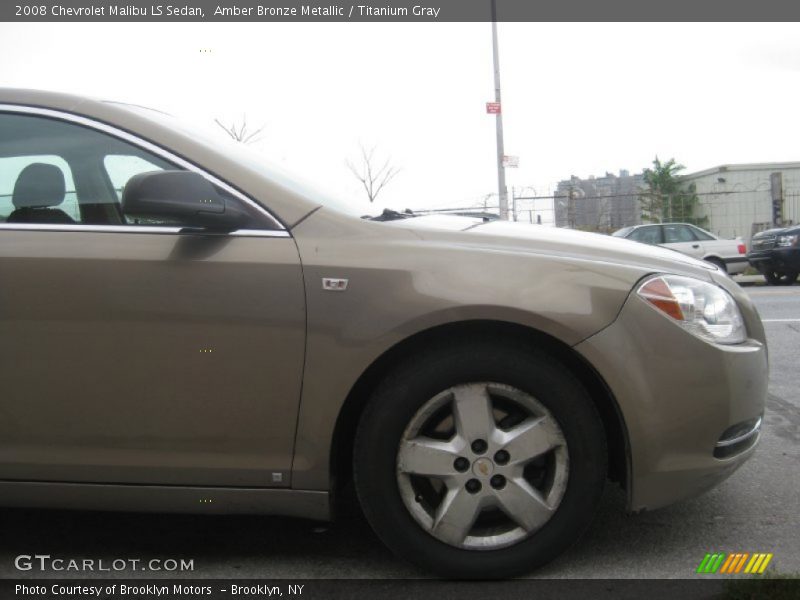 Amber Bronze Metallic / Titanium Gray 2008 Chevrolet Malibu LS Sedan