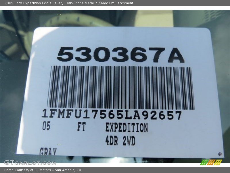Dark Stone Metallic / Medium Parchment 2005 Ford Expedition Eddie Bauer