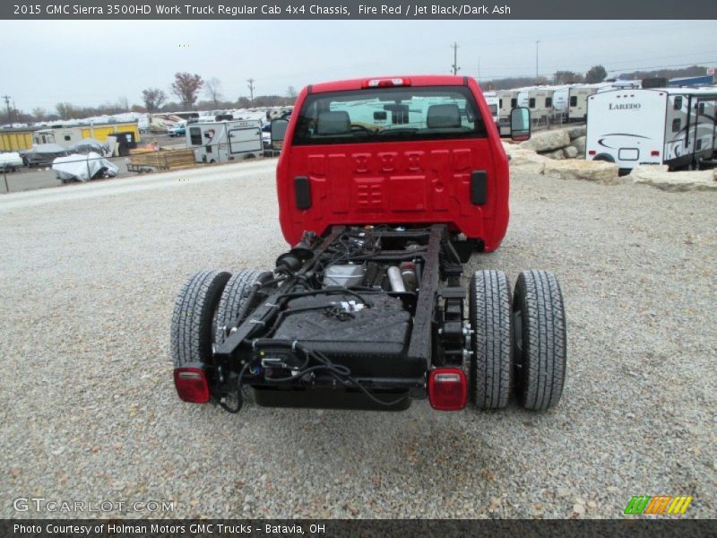 Fire Red / Jet Black/Dark Ash 2015 GMC Sierra 3500HD Work Truck Regular Cab 4x4 Chassis