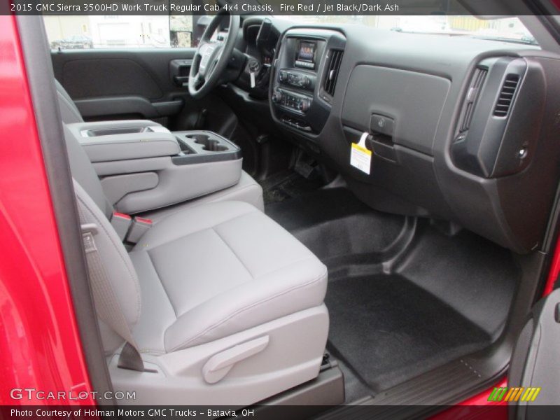 Fire Red / Jet Black/Dark Ash 2015 GMC Sierra 3500HD Work Truck Regular Cab 4x4 Chassis