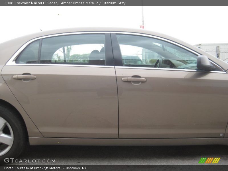 Amber Bronze Metallic / Titanium Gray 2008 Chevrolet Malibu LS Sedan
