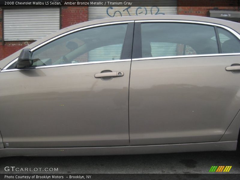Amber Bronze Metallic / Titanium Gray 2008 Chevrolet Malibu LS Sedan