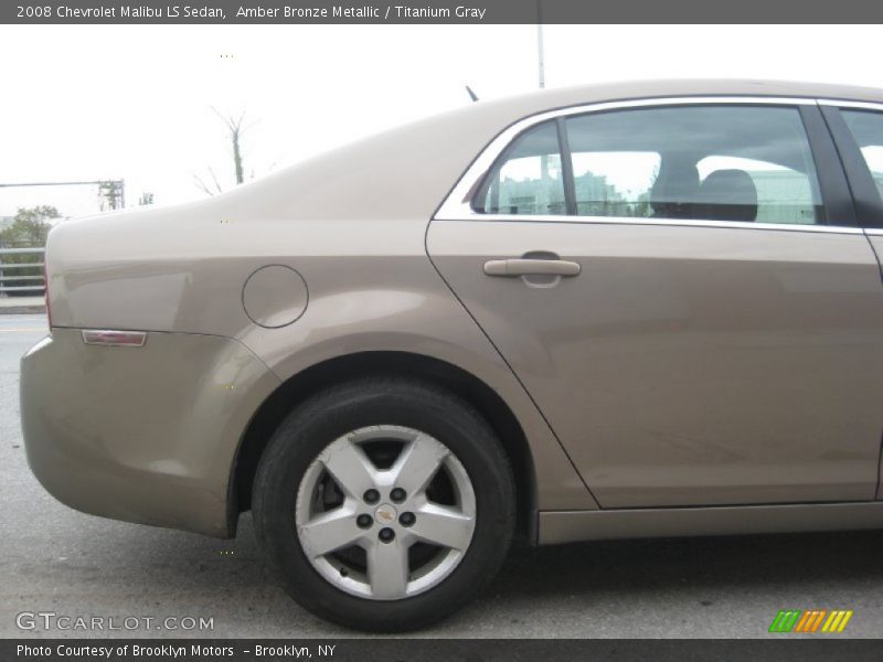 Amber Bronze Metallic / Titanium Gray 2008 Chevrolet Malibu LS Sedan