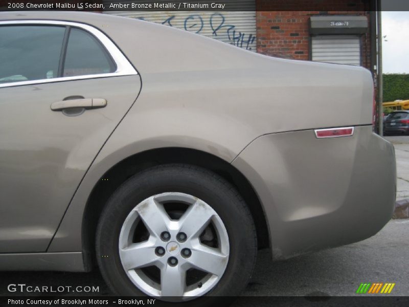 Amber Bronze Metallic / Titanium Gray 2008 Chevrolet Malibu LS Sedan