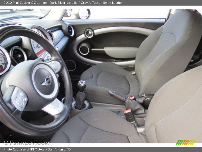 Dark Silver Metallic / Gravity Tuscan Beige Leather 2010 Mini Cooper S Clubman