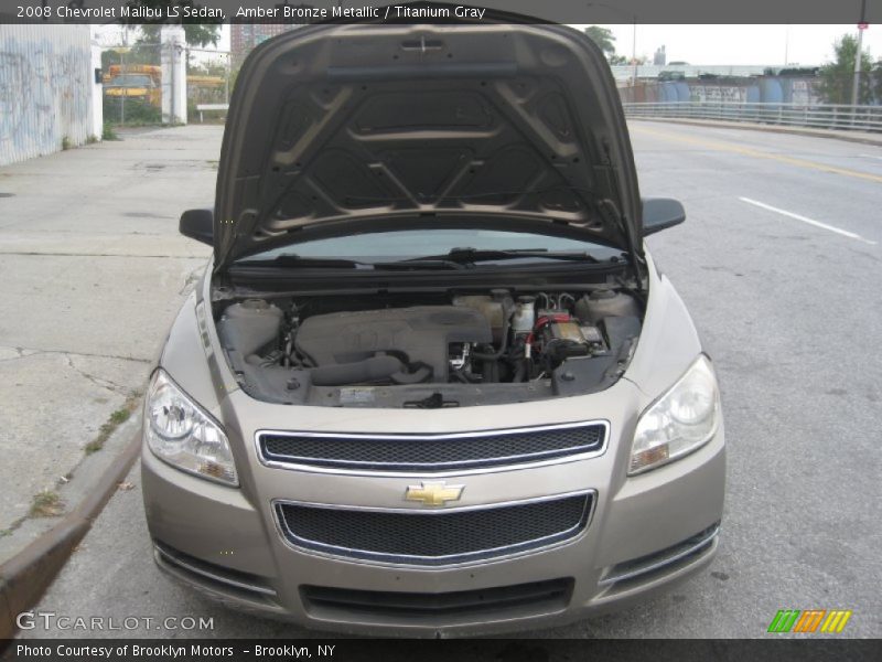 Amber Bronze Metallic / Titanium Gray 2008 Chevrolet Malibu LS Sedan