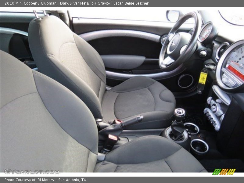 Dark Silver Metallic / Gravity Tuscan Beige Leather 2010 Mini Cooper S Clubman
