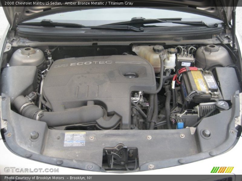 Amber Bronze Metallic / Titanium Gray 2008 Chevrolet Malibu LS Sedan