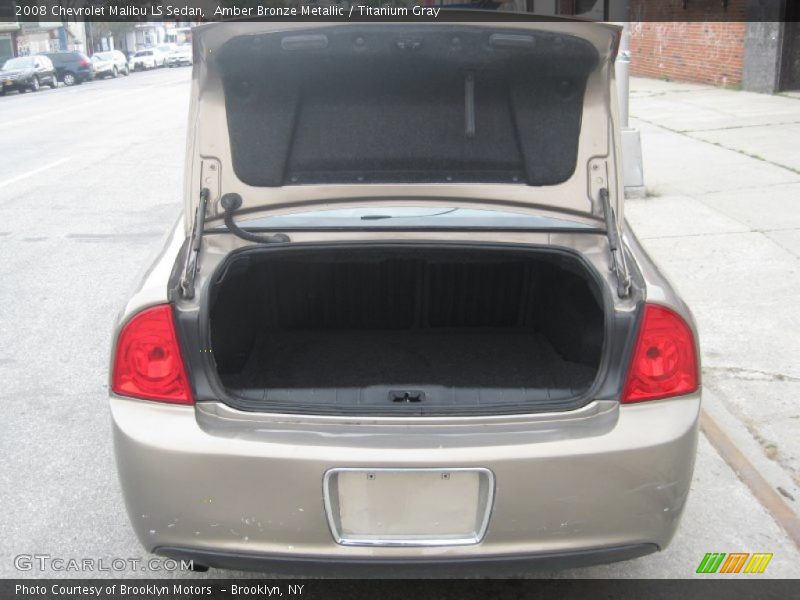 Amber Bronze Metallic / Titanium Gray 2008 Chevrolet Malibu LS Sedan