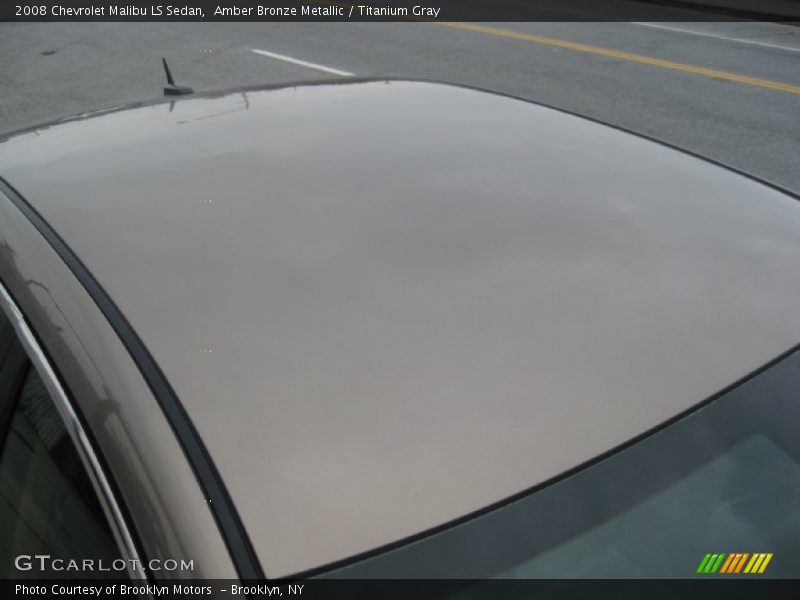 Amber Bronze Metallic / Titanium Gray 2008 Chevrolet Malibu LS Sedan