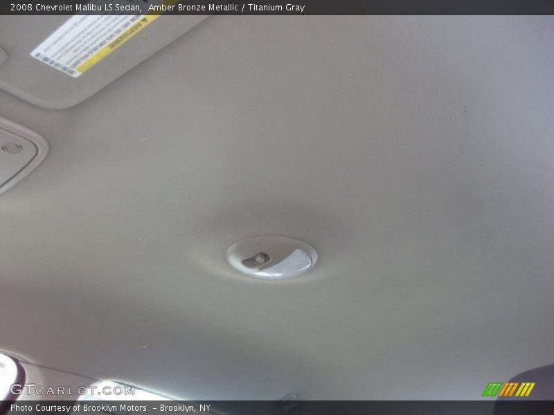 Amber Bronze Metallic / Titanium Gray 2008 Chevrolet Malibu LS Sedan