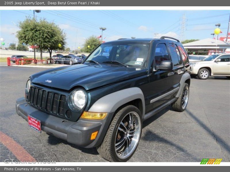Deep Beryl Green Pearl / Khaki 2005 Jeep Liberty Sport