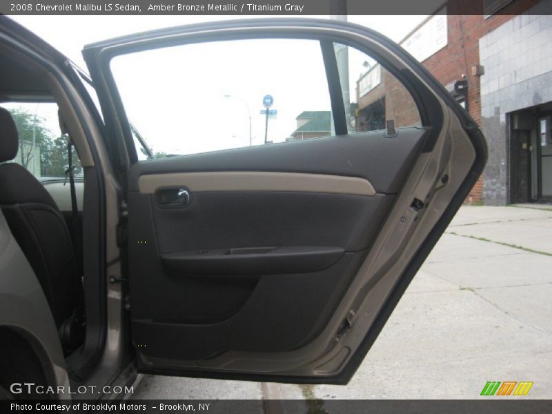 Amber Bronze Metallic / Titanium Gray 2008 Chevrolet Malibu LS Sedan