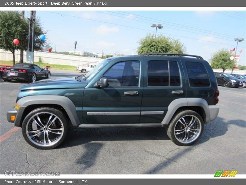Deep Beryl Green Pearl / Khaki 2005 Jeep Liberty Sport