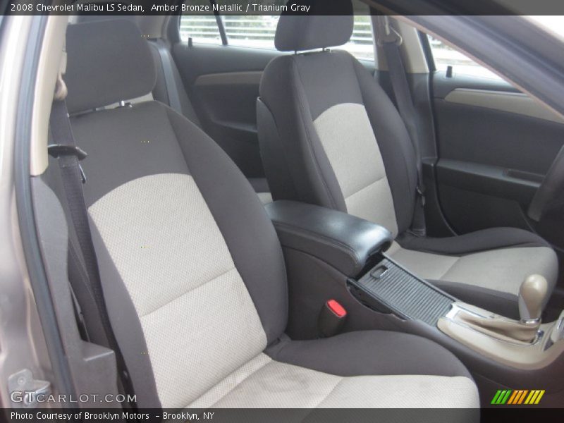 Amber Bronze Metallic / Titanium Gray 2008 Chevrolet Malibu LS Sedan