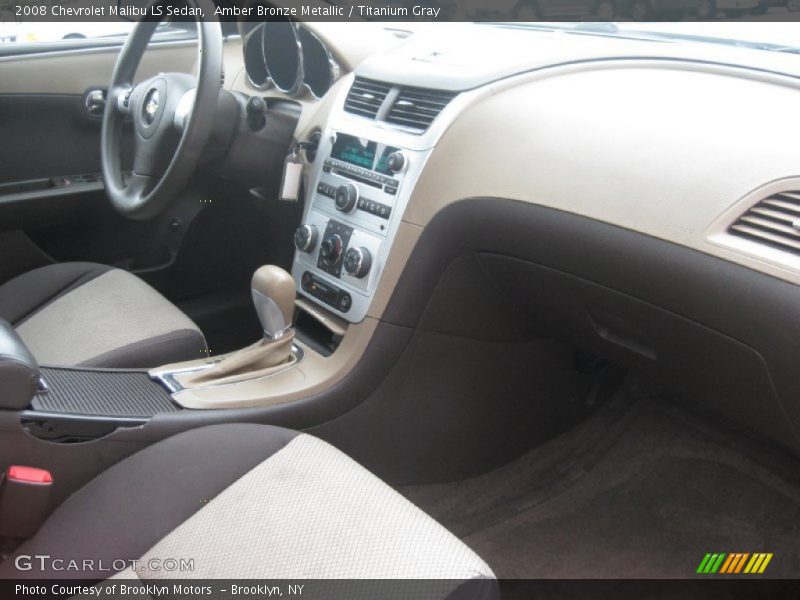 Amber Bronze Metallic / Titanium Gray 2008 Chevrolet Malibu LS Sedan