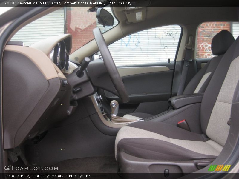 Amber Bronze Metallic / Titanium Gray 2008 Chevrolet Malibu LS Sedan