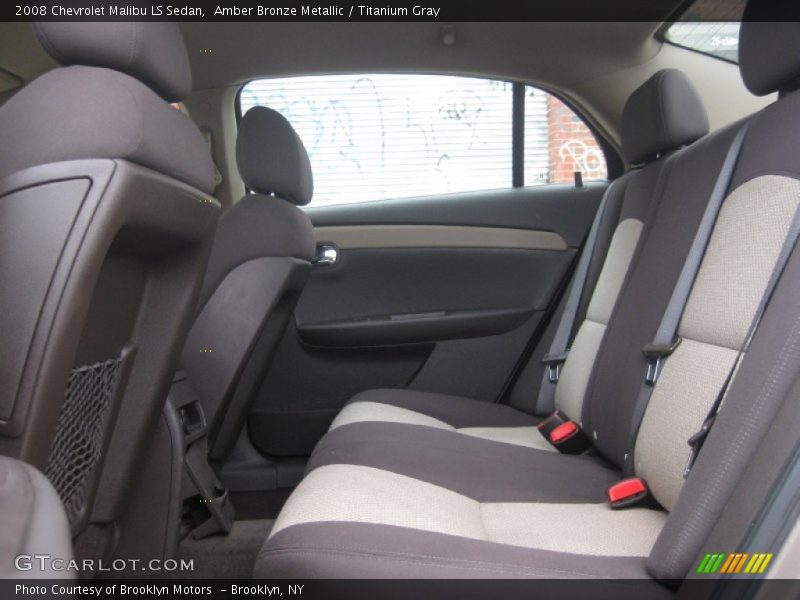 Amber Bronze Metallic / Titanium Gray 2008 Chevrolet Malibu LS Sedan