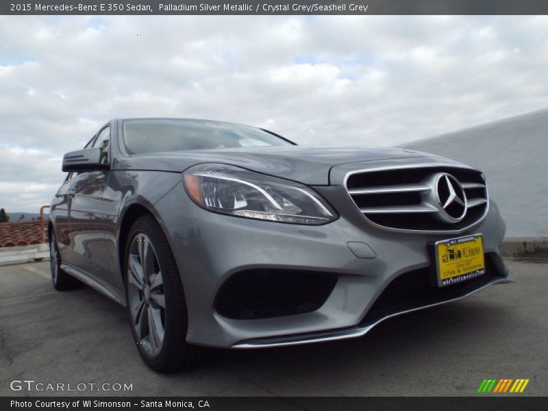 Palladium Silver Metallic / Crystal Grey/Seashell Grey 2015 Mercedes-Benz E 350 Sedan