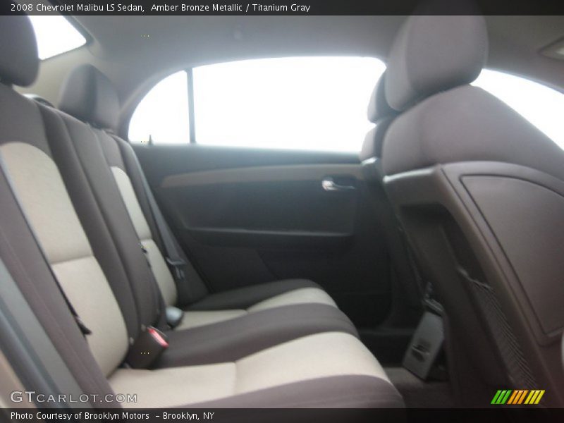 Amber Bronze Metallic / Titanium Gray 2008 Chevrolet Malibu LS Sedan