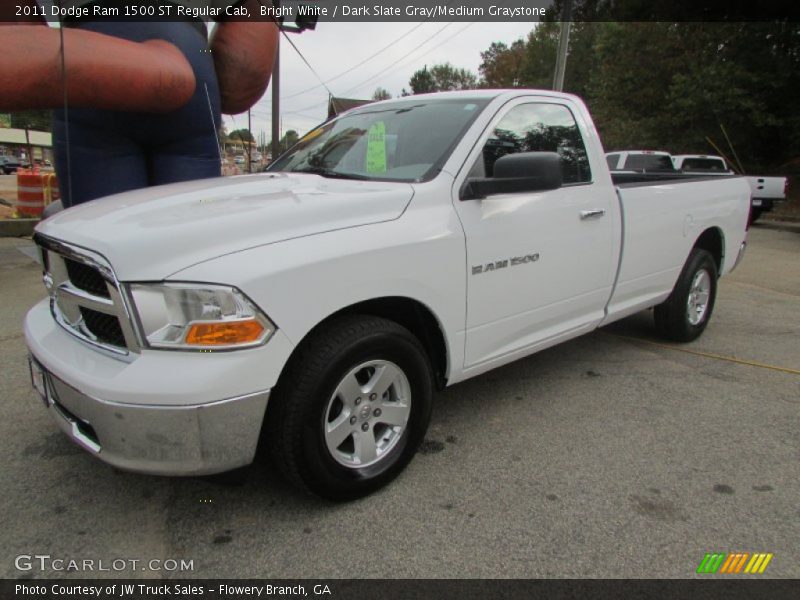 Bright White / Dark Slate Gray/Medium Graystone 2011 Dodge Ram 1500 ST Regular Cab