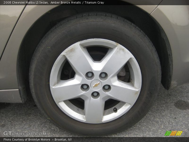 Amber Bronze Metallic / Titanium Gray 2008 Chevrolet Malibu LS Sedan