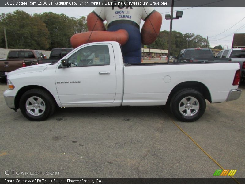 Bright White / Dark Slate Gray/Medium Graystone 2011 Dodge Ram 1500 ST Regular Cab