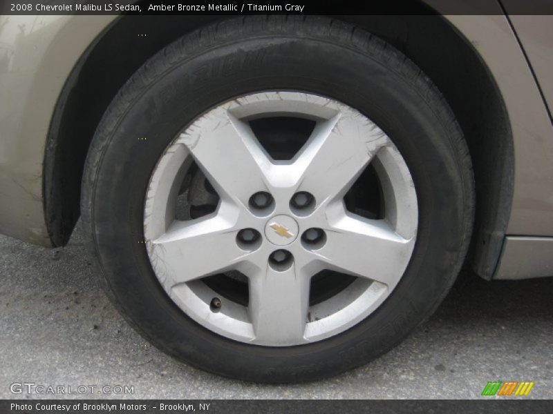 Amber Bronze Metallic / Titanium Gray 2008 Chevrolet Malibu LS Sedan