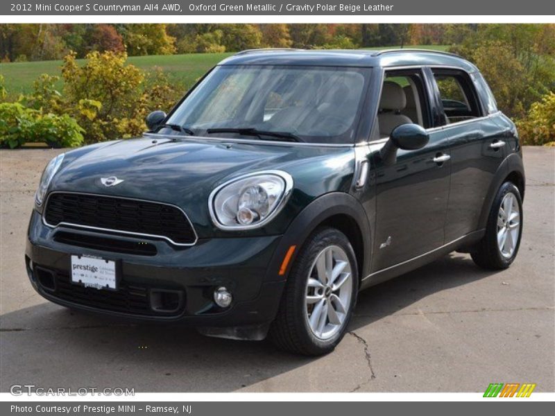 Oxford Green Metallic / Gravity Polar Beige Leather 2012 Mini Cooper S Countryman All4 AWD