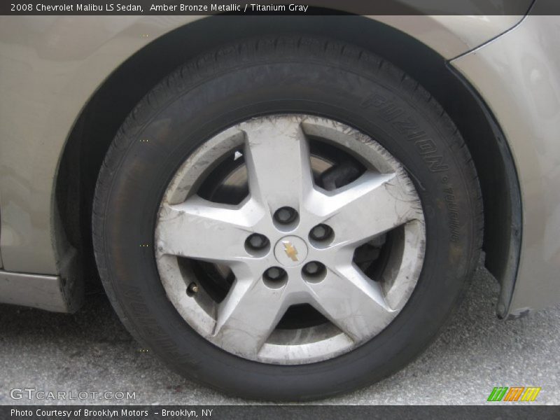 Amber Bronze Metallic / Titanium Gray 2008 Chevrolet Malibu LS Sedan