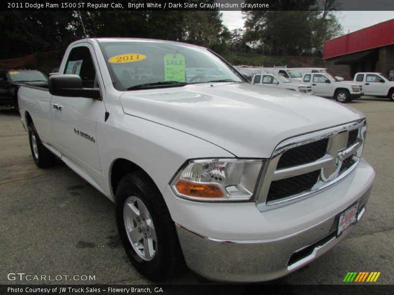 Bright White / Dark Slate Gray/Medium Graystone 2011 Dodge Ram 1500 ST Regular Cab