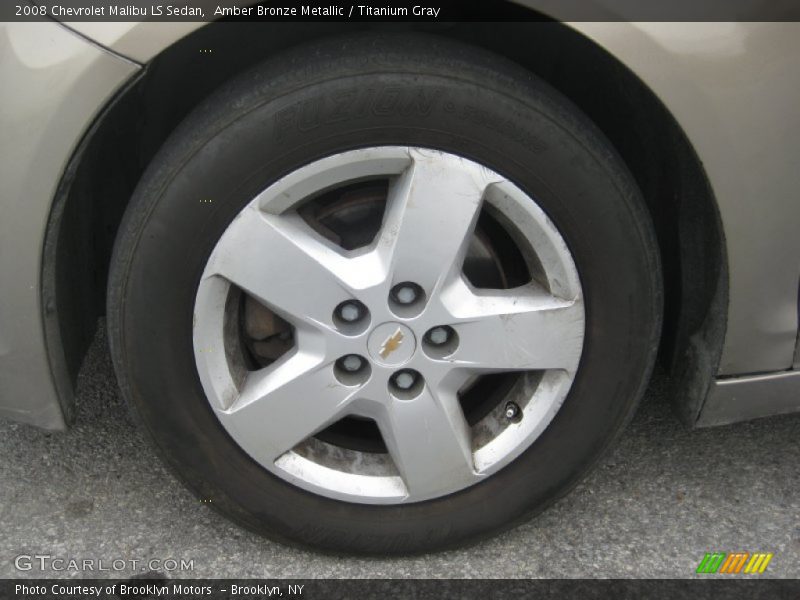 Amber Bronze Metallic / Titanium Gray 2008 Chevrolet Malibu LS Sedan