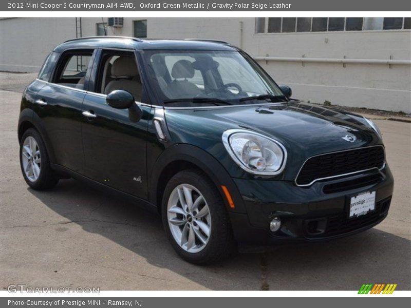 Oxford Green Metallic / Gravity Polar Beige Leather 2012 Mini Cooper S Countryman All4 AWD