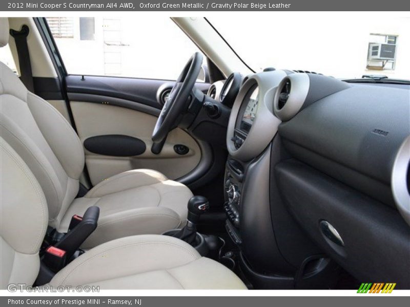 Oxford Green Metallic / Gravity Polar Beige Leather 2012 Mini Cooper S Countryman All4 AWD