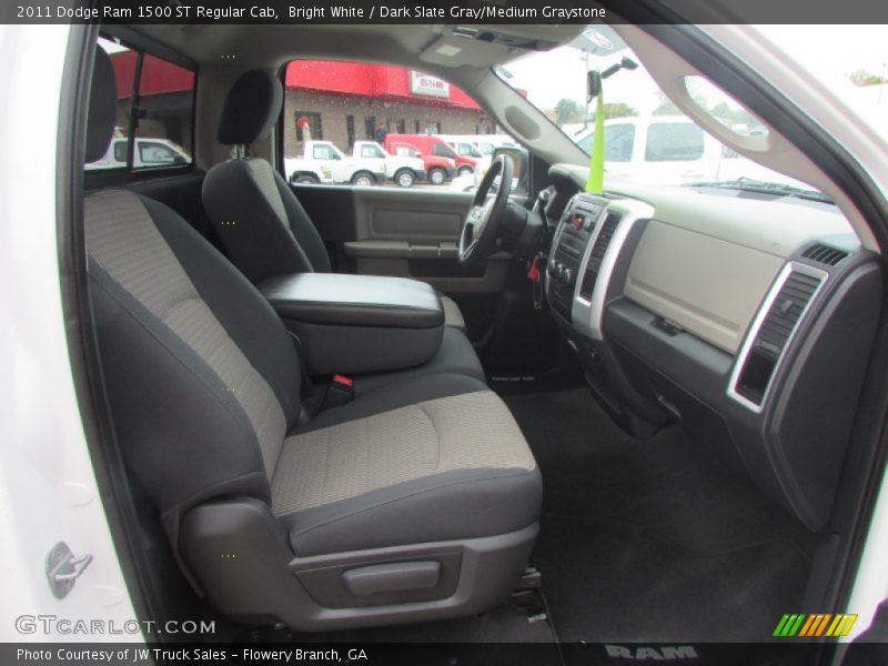 Bright White / Dark Slate Gray/Medium Graystone 2011 Dodge Ram 1500 ST Regular Cab