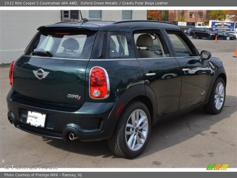 Oxford Green Metallic / Gravity Polar Beige Leather 2012 Mini Cooper S Countryman All4 AWD