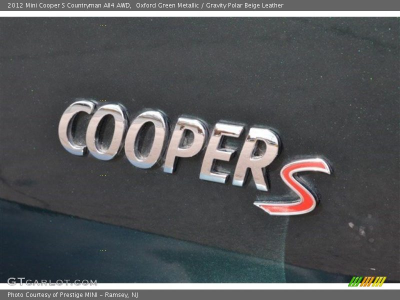 Oxford Green Metallic / Gravity Polar Beige Leather 2012 Mini Cooper S Countryman All4 AWD