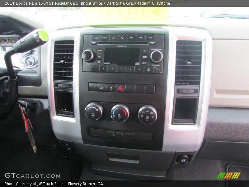 Bright White / Dark Slate Gray/Medium Graystone 2011 Dodge Ram 1500 ST Regular Cab