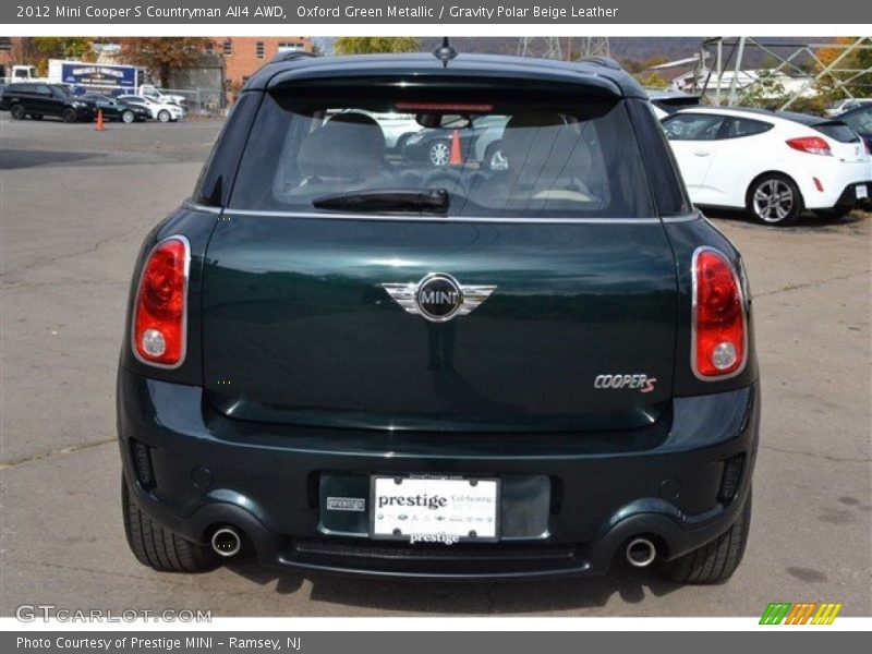 Oxford Green Metallic / Gravity Polar Beige Leather 2012 Mini Cooper S Countryman All4 AWD