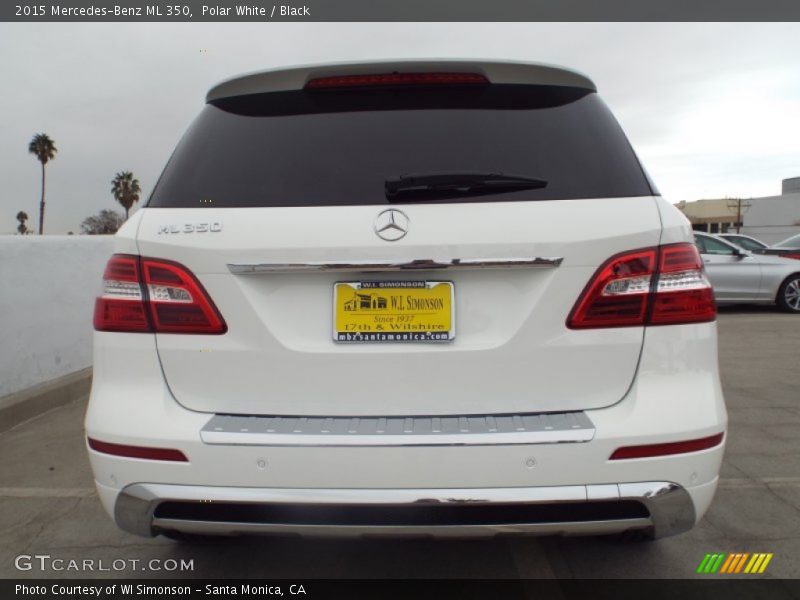 Polar White / Black 2015 Mercedes-Benz ML 350