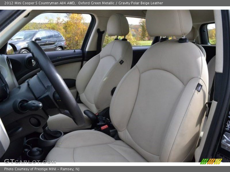 Oxford Green Metallic / Gravity Polar Beige Leather 2012 Mini Cooper S Countryman All4 AWD