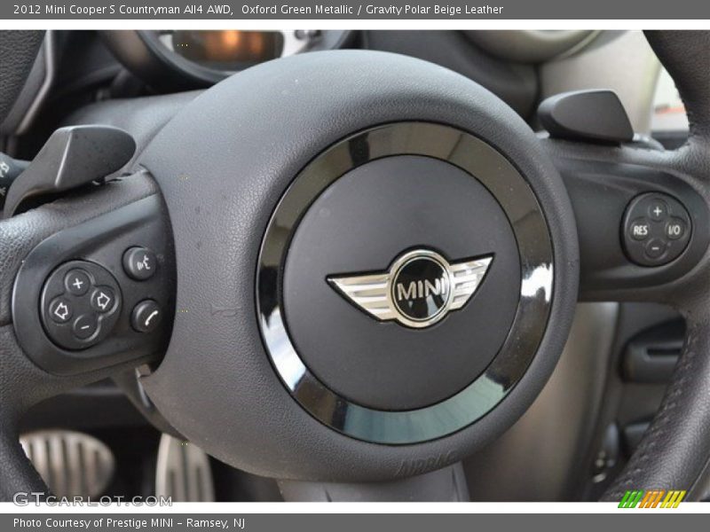 Oxford Green Metallic / Gravity Polar Beige Leather 2012 Mini Cooper S Countryman All4 AWD
