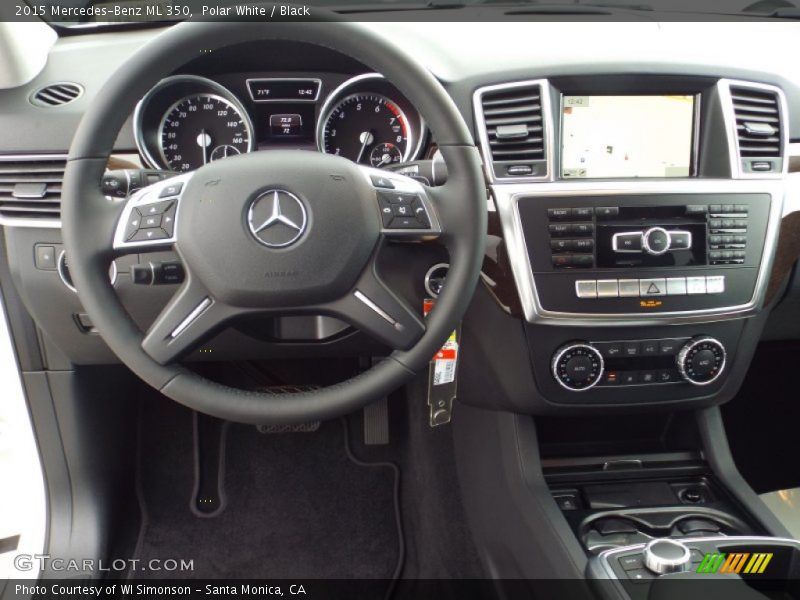 Polar White / Black 2015 Mercedes-Benz ML 350