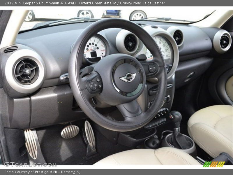 Oxford Green Metallic / Gravity Polar Beige Leather 2012 Mini Cooper S Countryman All4 AWD