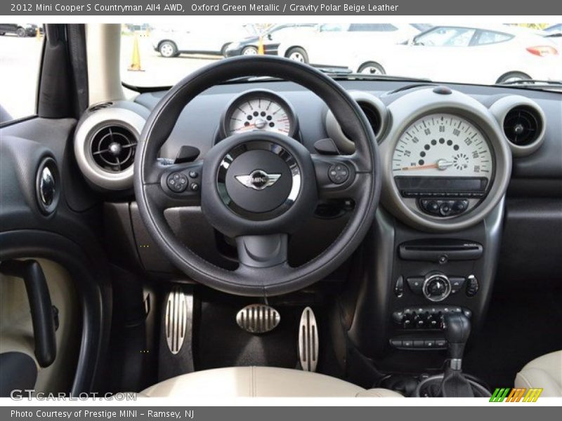 Oxford Green Metallic / Gravity Polar Beige Leather 2012 Mini Cooper S Countryman All4 AWD