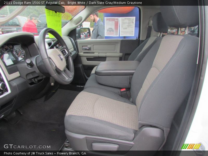 Bright White / Dark Slate Gray/Medium Graystone 2011 Dodge Ram 1500 ST Regular Cab